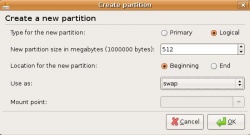 Ubuntu-live-22- Install paso 4.9 editar partición swap.jpg